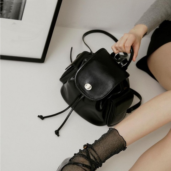 NDeaRose Handbags - NWT NdeaRose Leather Backpack Korean brand